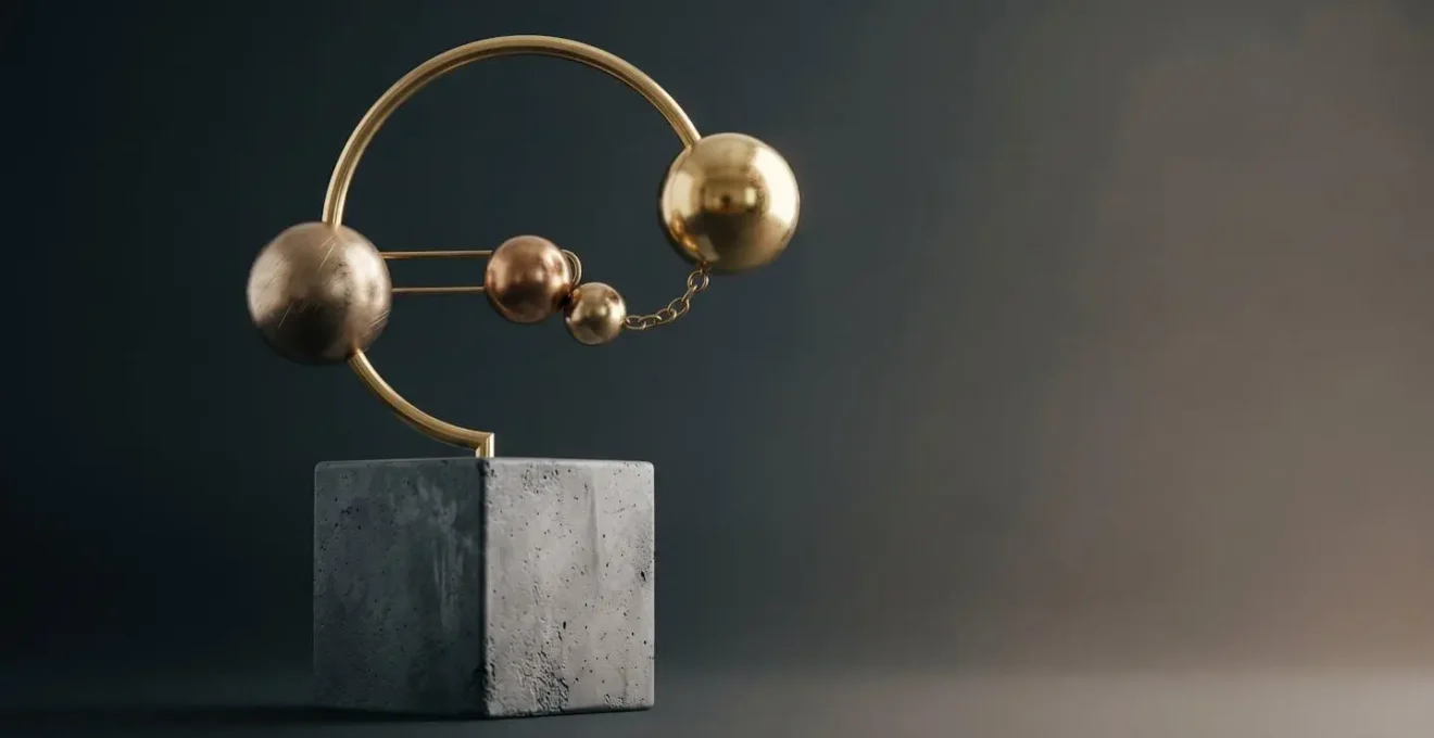 Equilibrio visual entre crecimiento y estabilidad en inversión diversificada